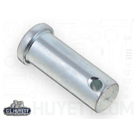 Itw Shakeproof Standard Clevis Pin, 1/2 in Dia, 1-1/64 in Usable Lg, Carbon Steel, 1 PK CLPZ-0500-1250/B